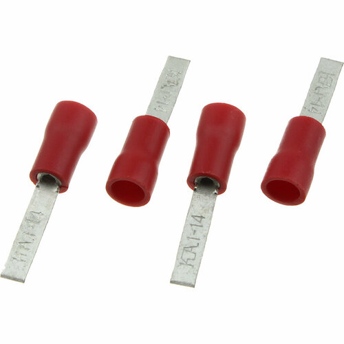 Разъем клемма, набор шт 0.5-1.5мм. кв*14мм, красный упаковка 4шт