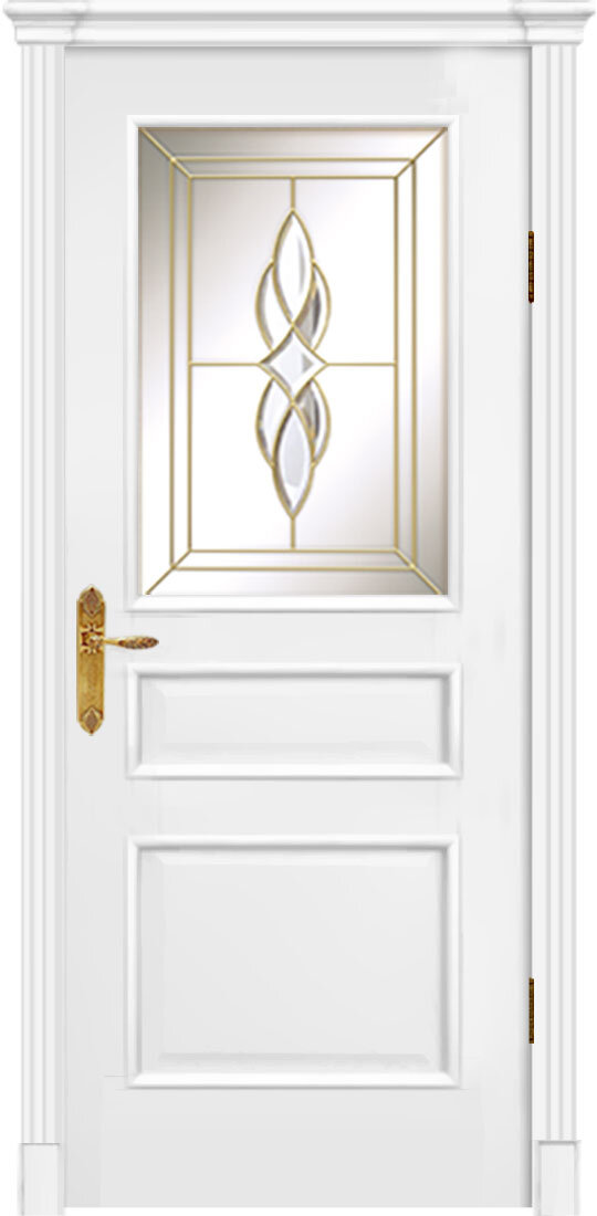 фото Дариано Межкомнатная дверь Дариано Чикаго витраж Престиж эмаль