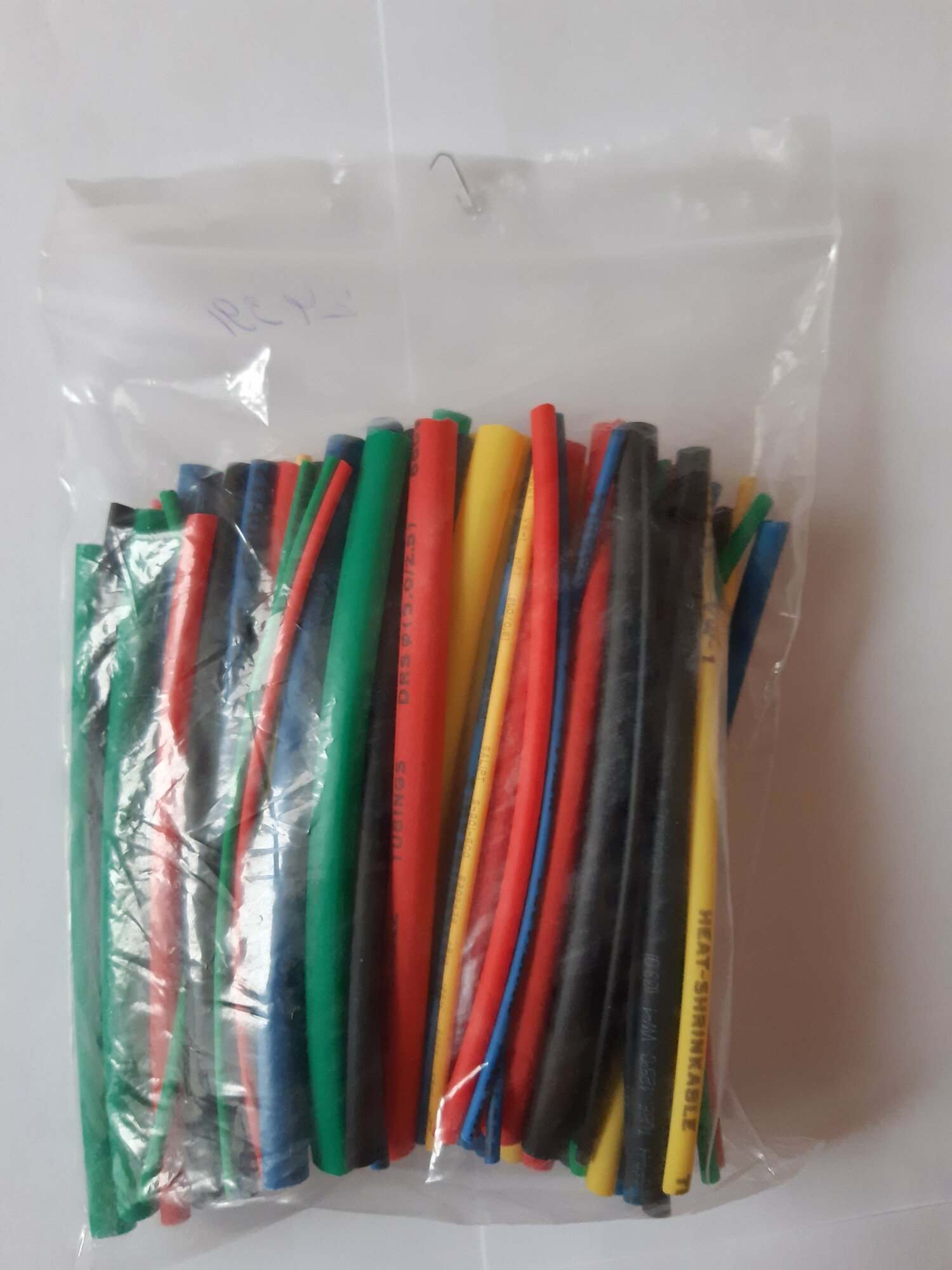 Термоусадка, набор 1.0-5.0мм 10см. упаковка 100шт. — фото 1