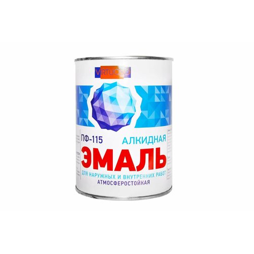 Virtuoso Эмаль VIRTUOSO ПФ-115 ГОСТ серая 2,4 кг RAL-7046 11588794