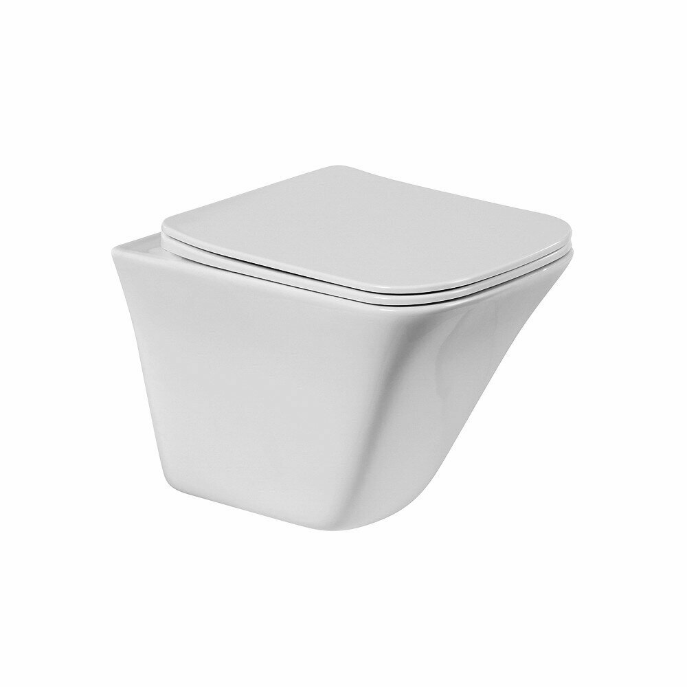 фото Унитаз подвесной BelBagno Marmi безободковый BB052CHR/BB052SC