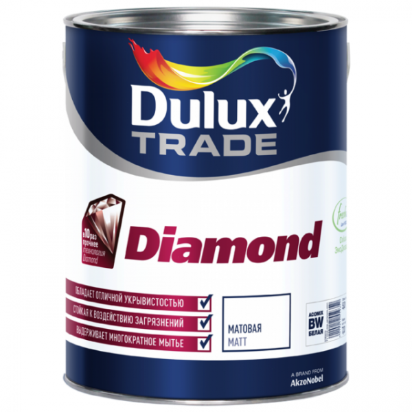 Краска Dulux Professional Diamond Matt матовая BW 1л