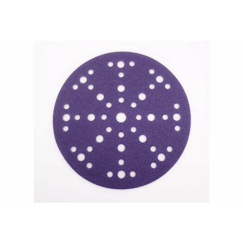 Шлифовальный круг на липучке SAPHIR 48+1 отв, 150 мм, P120, 5 шт ABRAFORM AS5-150-49-P120
