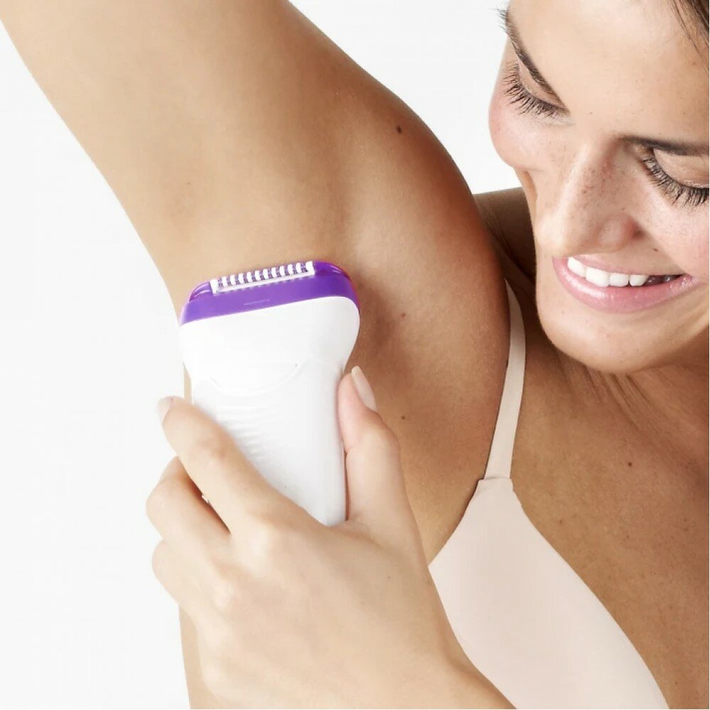 Эпилятор Braun Silk-epil 9 SensoSmart 9-690 Purple белый/фиолетовый - фотография № 3