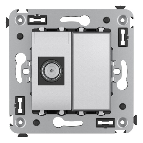 фото DKC Avanti Закаленная сталь Розетка TV одиночная