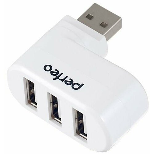 Концентратор Perfeo PF-VI-H024 3 x USB 20 белый 140800₽