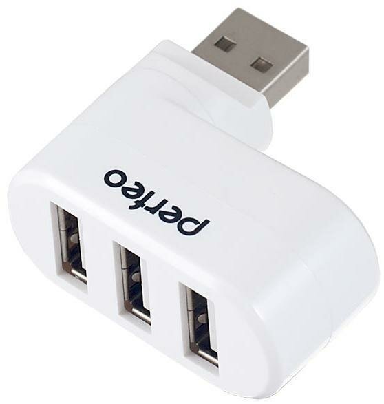 Концентратор — Perfeo PF-VI-H024 3 x USB 2.0 белый