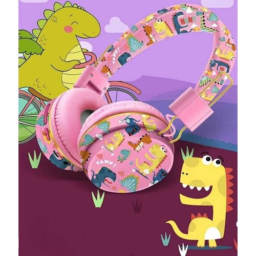 Беспроводные наушники с динозаврами портативные Bluetooth наушникиДетские беспроводные наушникиРозовый 159000₽