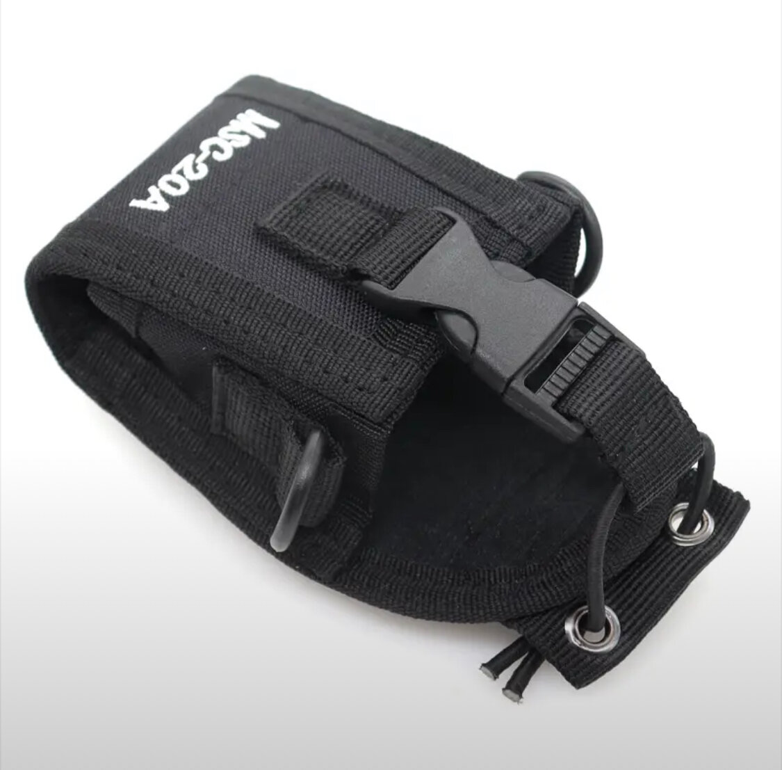 Тактическая сумка чехол для рации универсальный подсумок для радиостанции на лямку mole ремень рюкзак система моле/Черная
