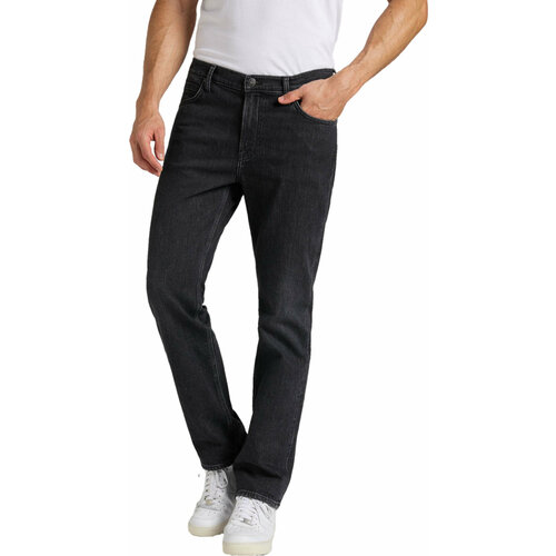 Джинсы классические Lee, размер 33/34, серый джинсы классические lee размер 33 34 серый
