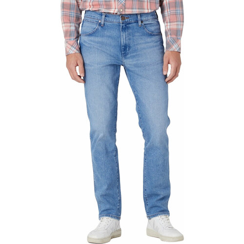 Джинсы Wrangler, размер 31/34, голубой джинсы клеш wrangler размер 31 34 голубой