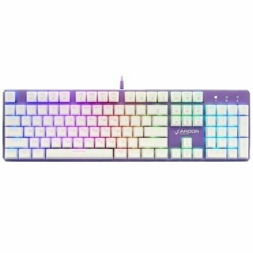 Клавиатура проводная ARDOR GAMING Blade механическая Kailh Red клавиш - 104 USB фиолетовая 7900₽