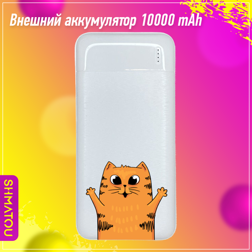 Внешний аккумулятор (Power Bank) 10000 мАч, павер банк, переносной аккумулятор для зарядки телефона, повербанк с рисунком power bank повербанк на 10 000 mah павер банк переносной аккумулятор для зарядки телефона повербанк с рисунком горы арт 1