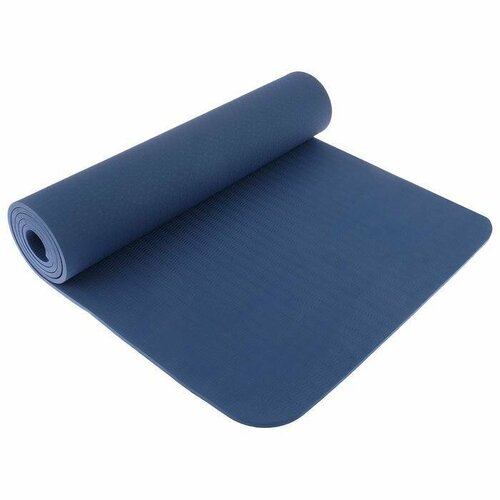 Коврик для йоги 183 x 61 x 0,8 см, цвет синий