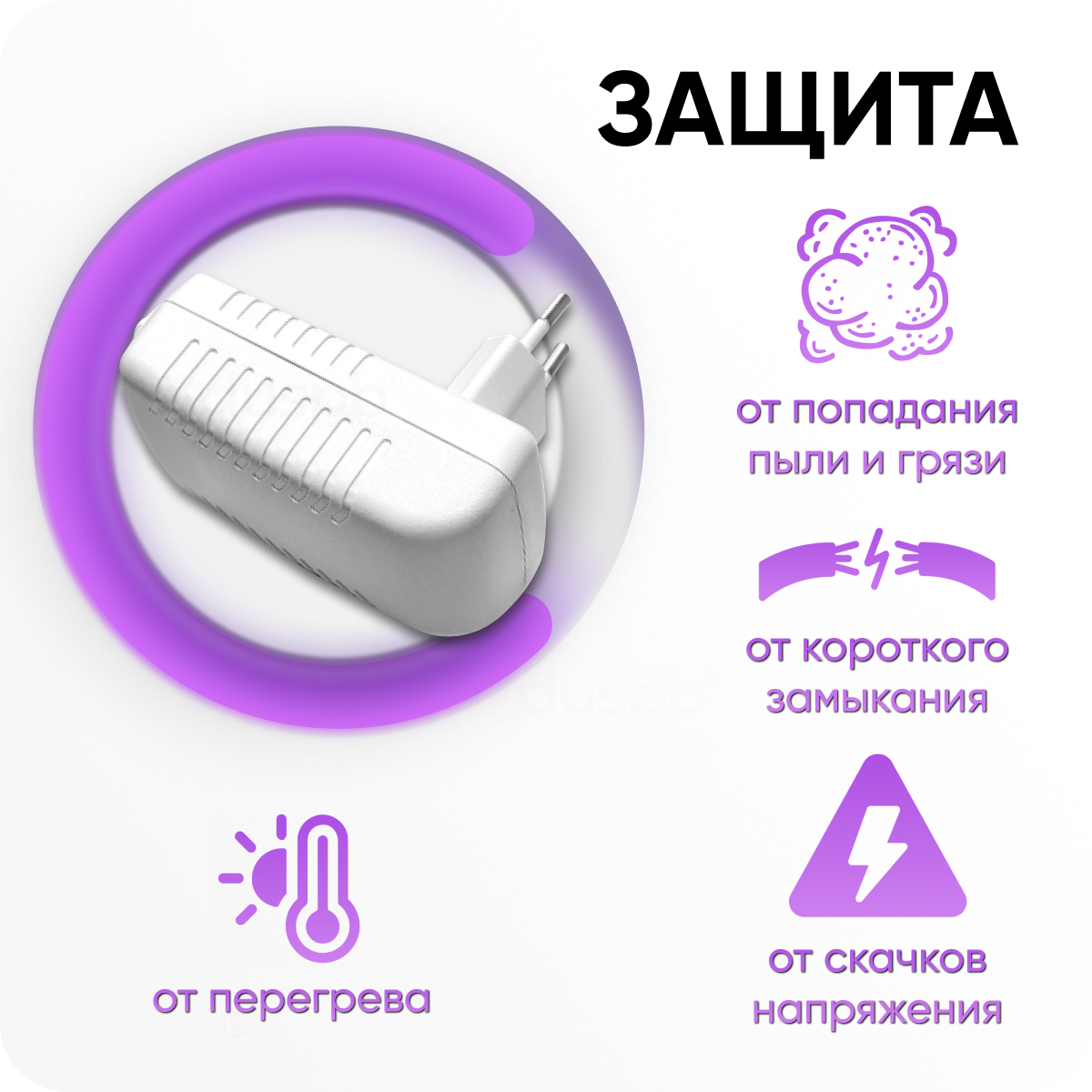 Зарядное устройство блок питания YS521 адаптер для умной колонки Яндекс Станция Алиса Мини 20 YNDX-00021 / YNDX-00020 15V 12A 40 x 17