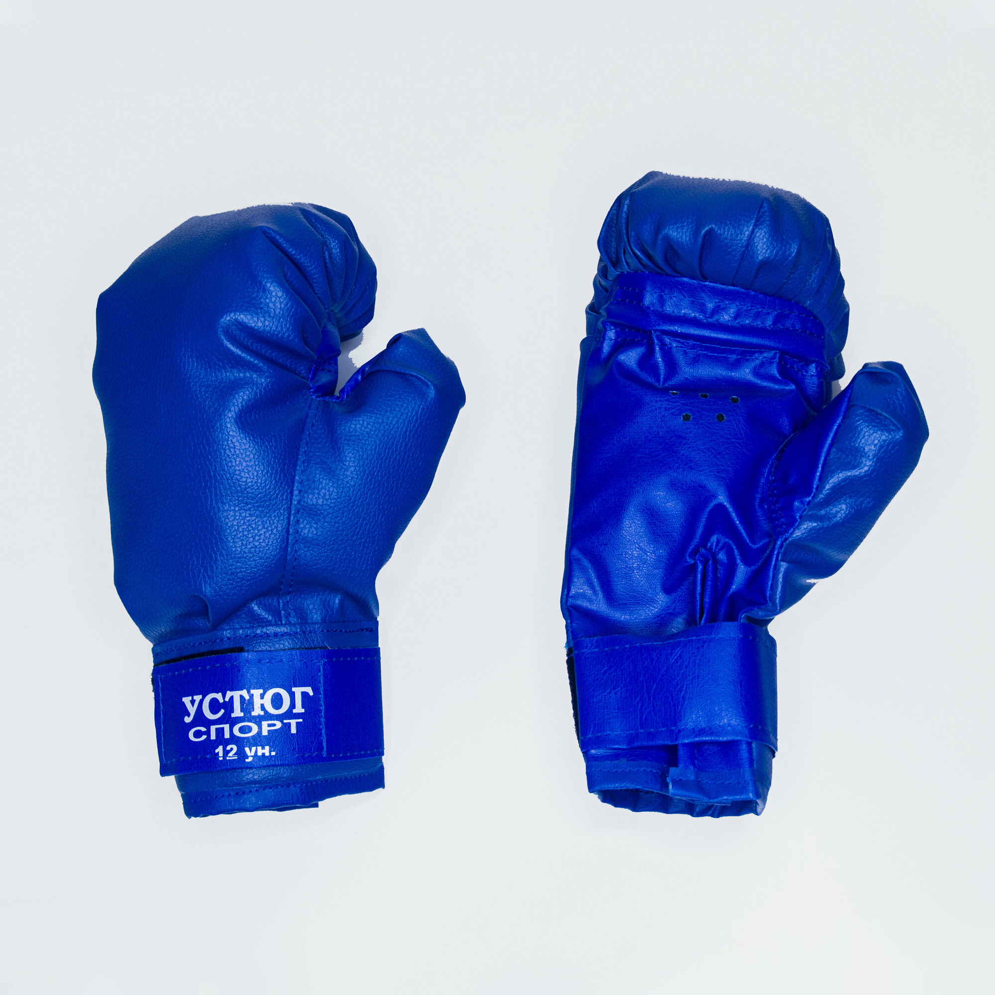 Боксерские перчатки Устюг Спорт 12 унций, синий