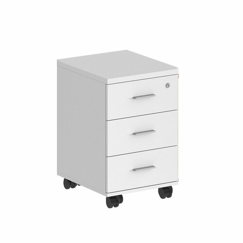 Тумба мобильная с замком SIGMA SG611 WH WH белый 404х460х619 7010₽