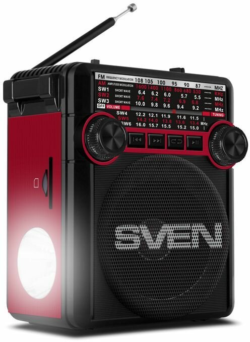 Радиоприемник Sven SRP-355, красный