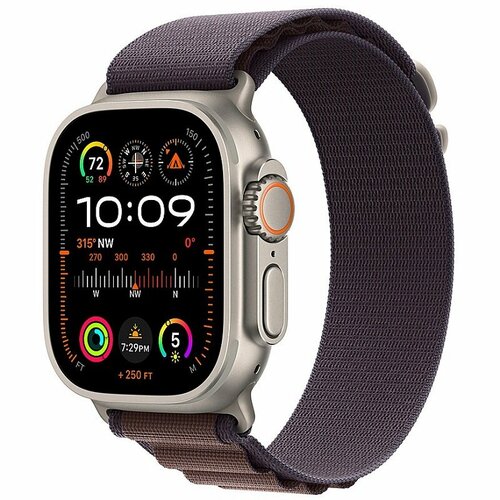 Умные часы Apple Watch Ultra 2 GPS Cellular 49mm Titanium Case with Indigo Alpine Loop - Small 8369000₽
