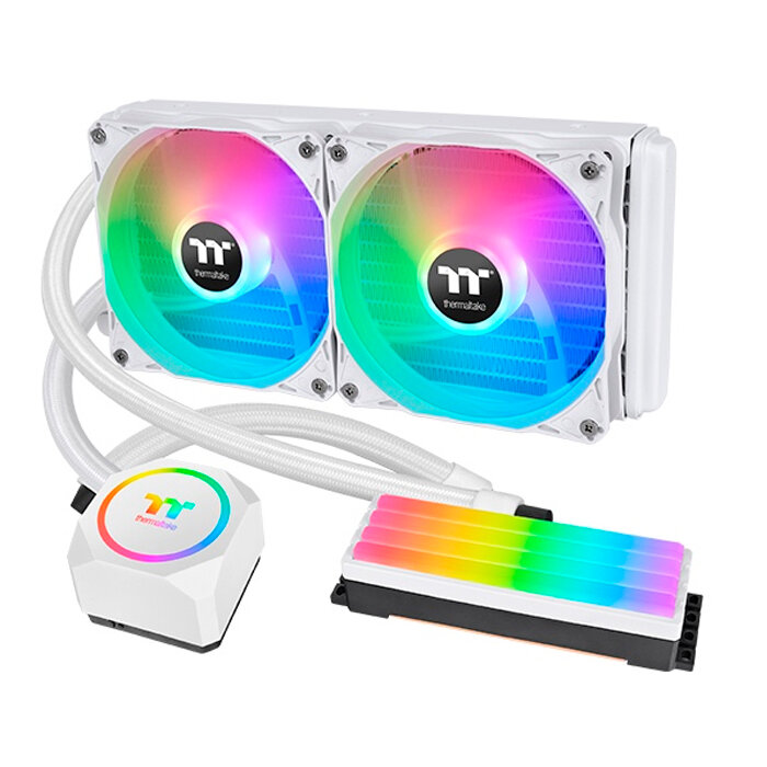 СВО Thermaltake CL-W330-PL12WT-A Floe RC240 CPU&Memory AIO Liquid Cooler Snow