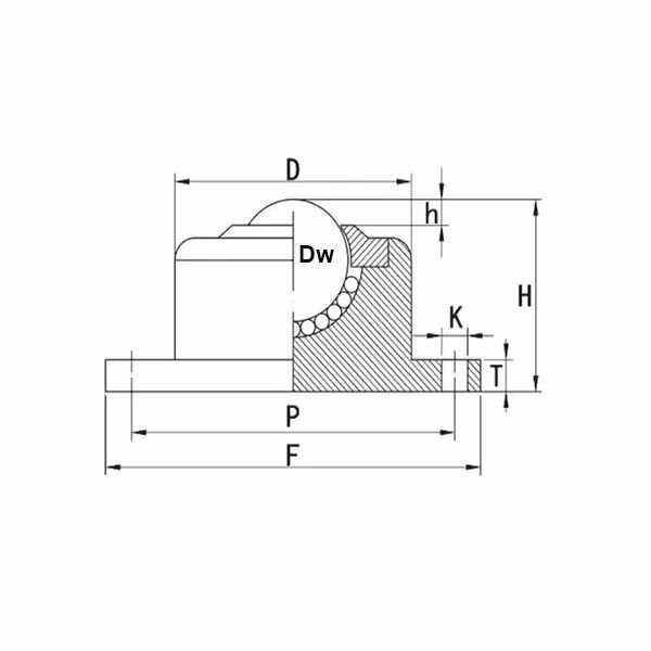 Шариковая опора IS10 BS/CS ZHLRU — фото 1