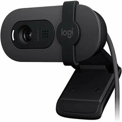 Камера Web Logitech HD Webcam Brio 100 Full графитовый 2Mpix (1920x1080) USB Type-C с микрофоном (960-001587)