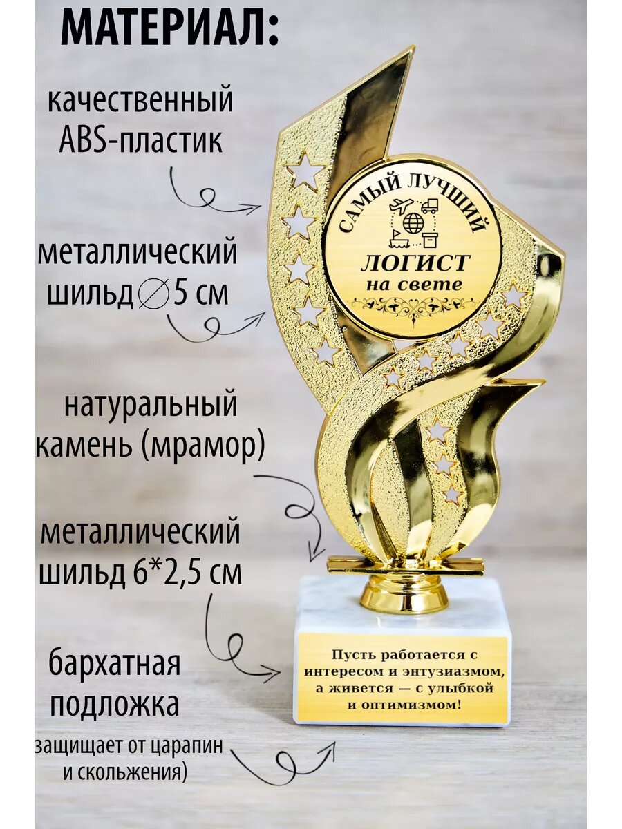 Статуэтка Стелла "Самый лучший логист" — фото 1