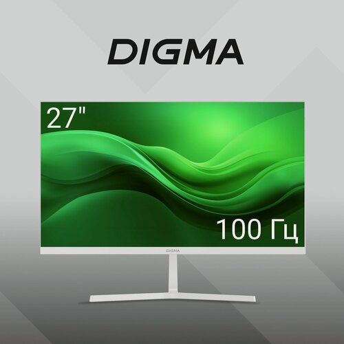Изображение товара Монитор Digma 27" Progress 27P502F IPS FHD бел 7ms HDMI DP VGA M/M 100Hz 300cd Ex