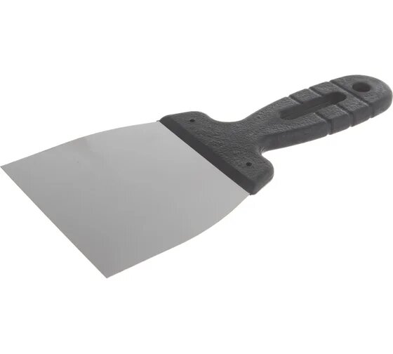 Шпатель нержавеющая cталь пластиковая рукоятка 100мм Вихрь 73/3/2/18