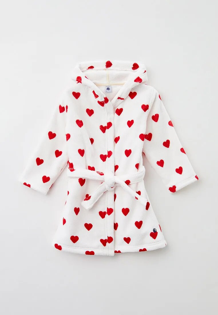 Халат Petit Bateau, размер 128, белый