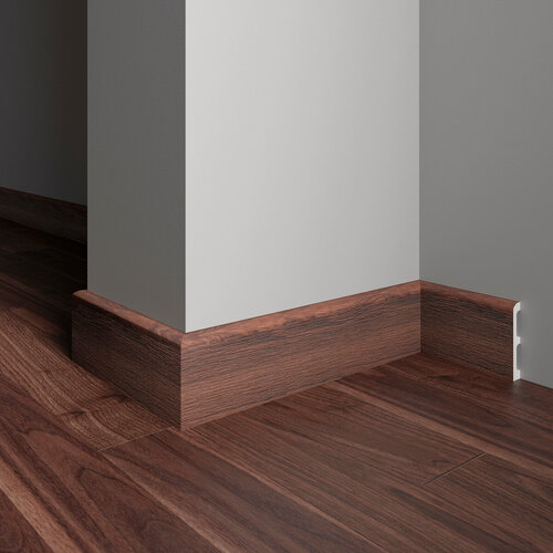 Изображение товара Плинтус дюрополимер напольный Decor-Dizayn (Декор-Дизайн), 80x13x2400 мм, DD706-88SH дуб тобакко