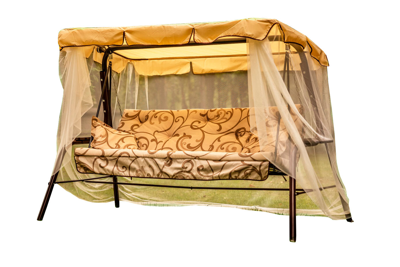 Качели садовые 3-х местные Варна тафтинг арт. с1103