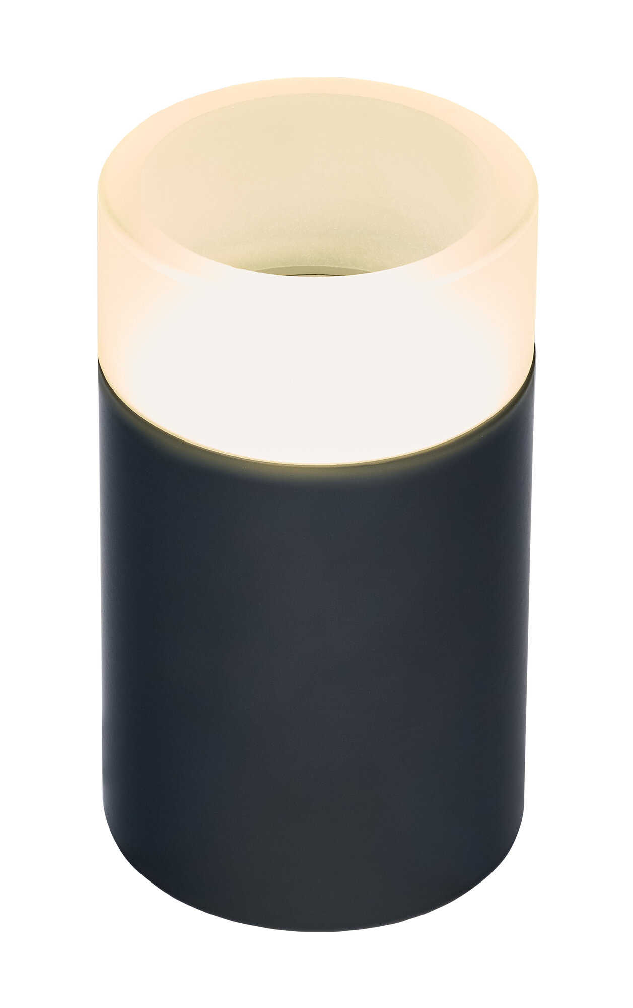 Светильник GU10 1 10W потолочный спот Черный  Плафон акрил Белый матовый