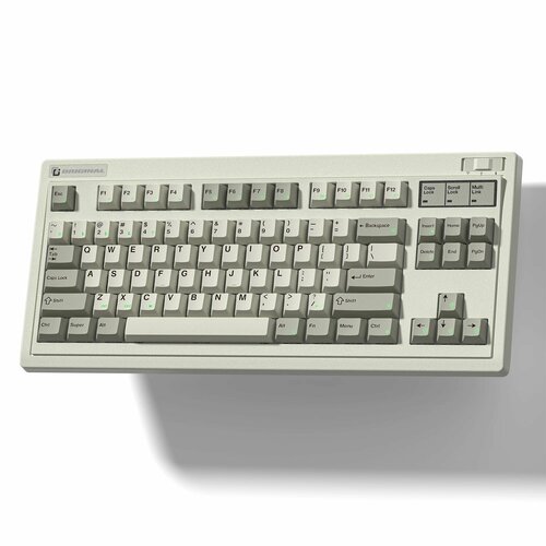 Fl-ESPORT Retro Grey OG87 механическая клавиатура 87 клавиш, OG87, Kailh Ice Mint