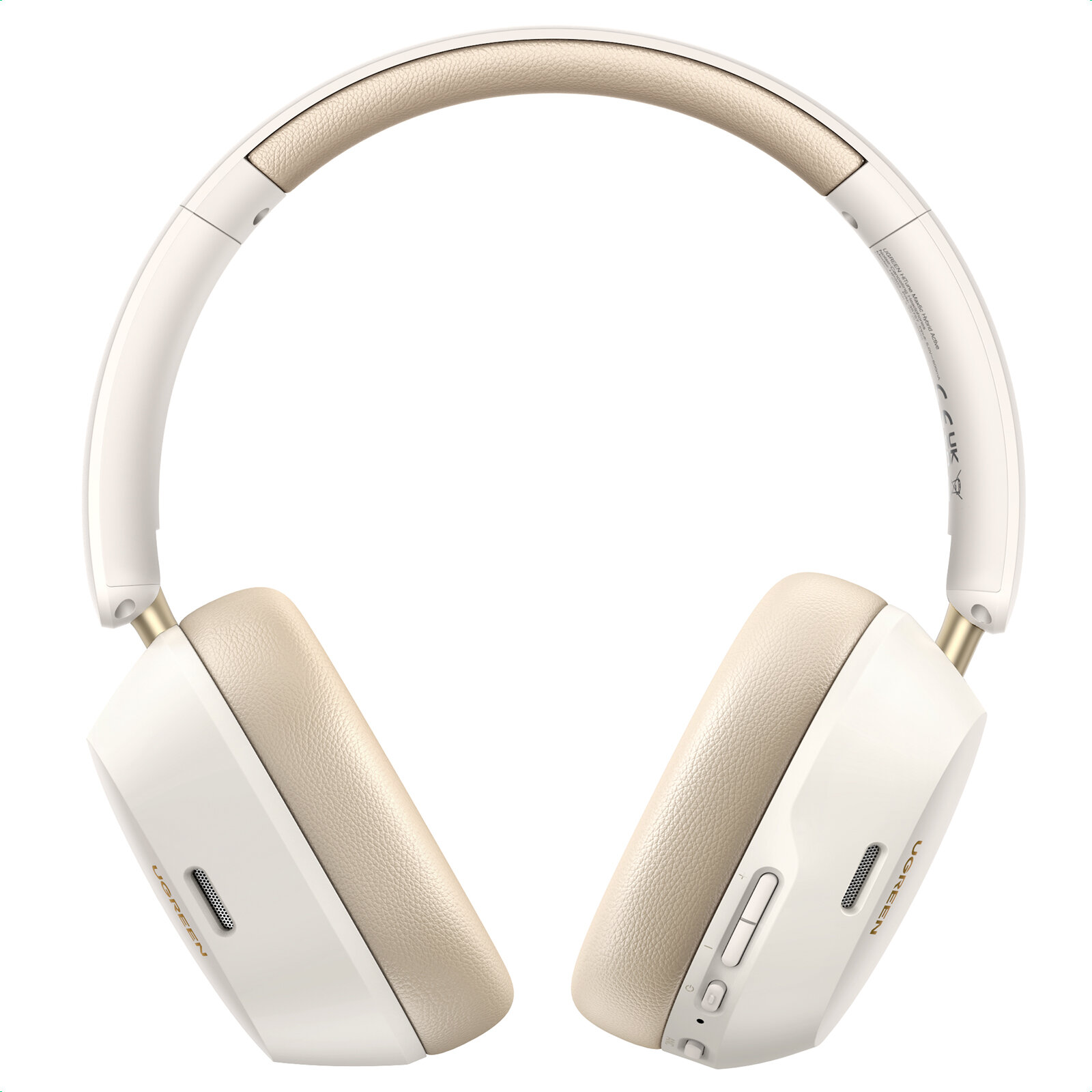 Накладные наушники UGREEN HP203 (35758) HiTune Max 5C Hybrid Active Noise-Cancelling Headphones. Цвет: белый