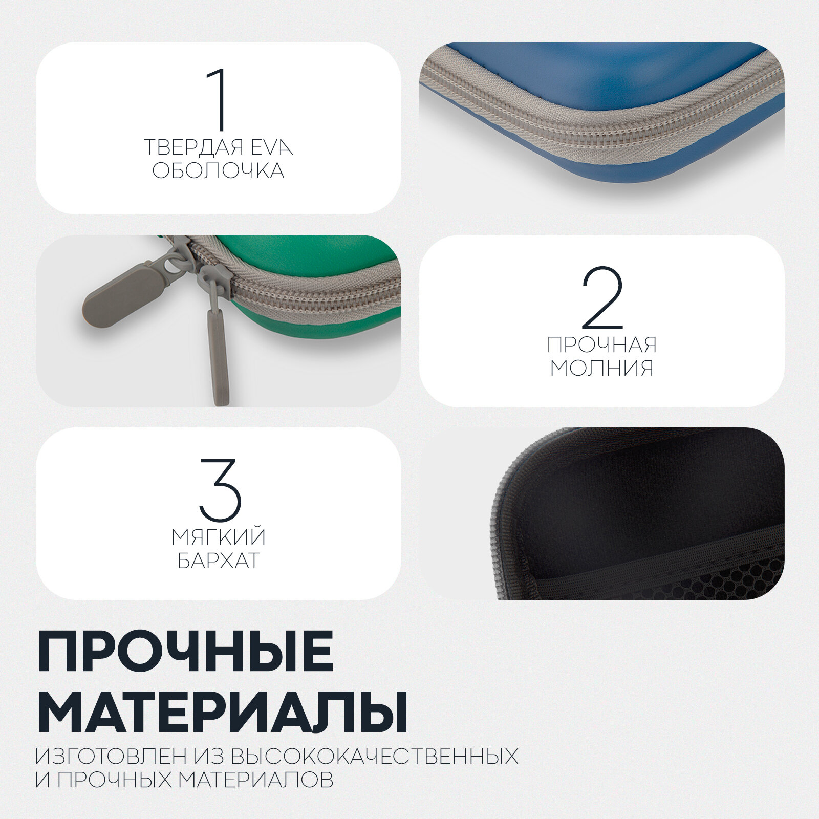 Защитный чехол для приставки Nintendo Switch и Nintendo Switch - OLED (Нинтендо Свитч), Картофан, сине-зеленый — фото 1