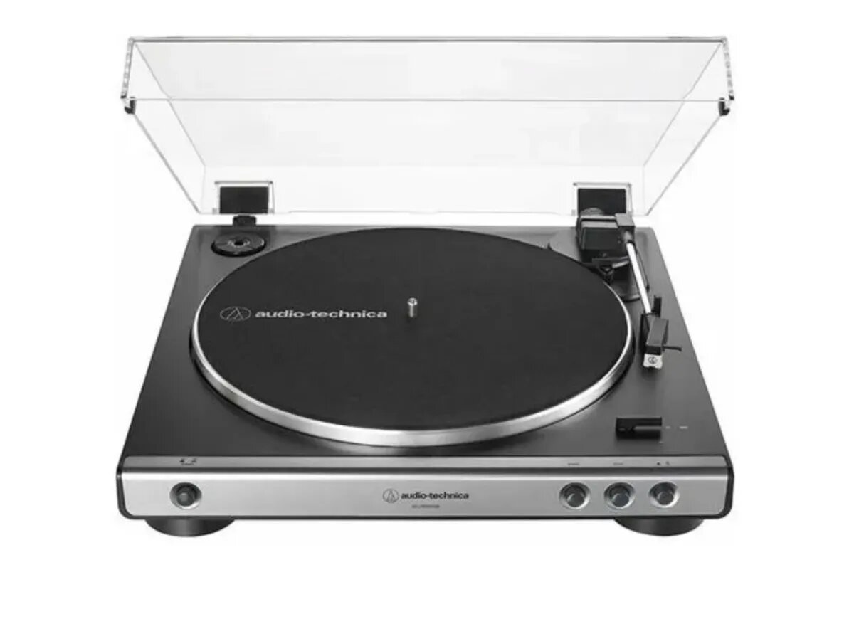 Виниловый проигрыватель AUDIO-TECHNICA AT-LP60X BK темно-серый