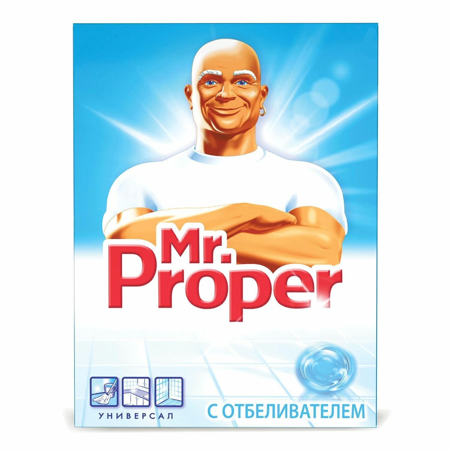 Чистящее средство Mr. Proper 400 г, с отбеливающим эффектом, универсал, порошок ()