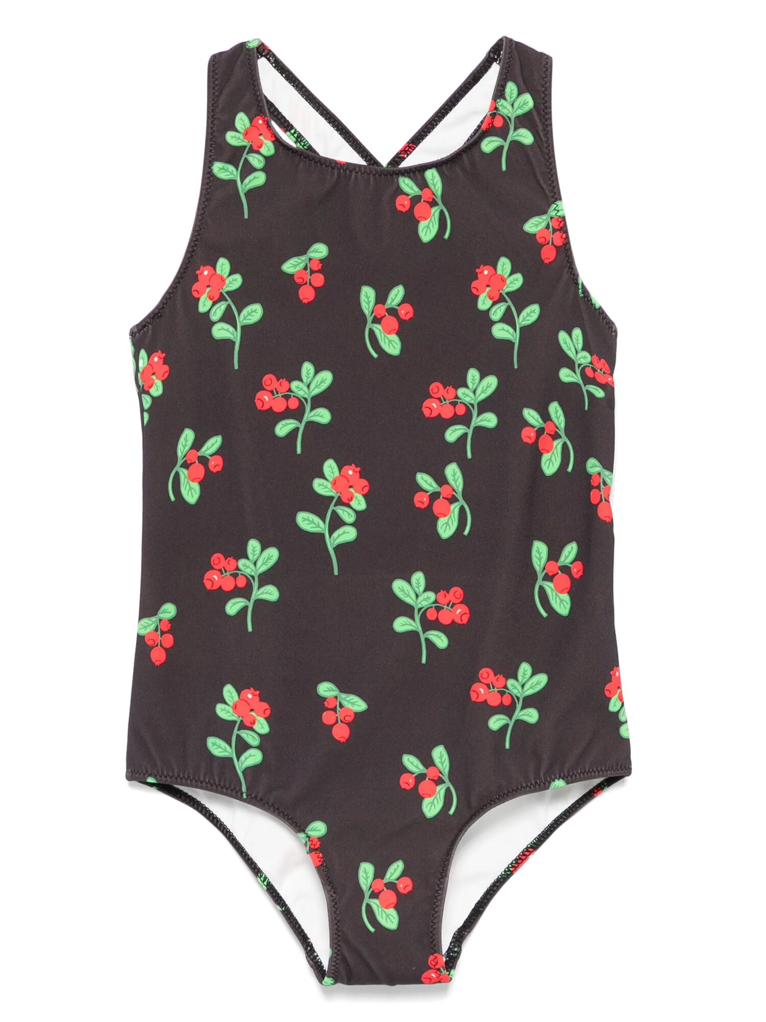 Купальник Mini Rodini Lingonberries, размер 128-134, черный
