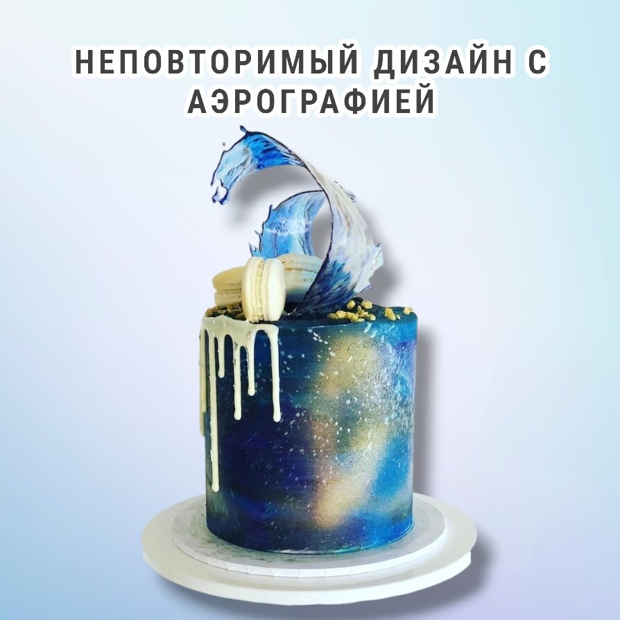 Краскопульт для украшения торта Аэрограф кондитерский Распылитель для пищевых красителей и кондитерской краски. Кулинарный пульверизатор маленький Окрасочный аппарат для тортов Ручной пистолет мини для кулинарии, печать для торта, для кондитера, подарок — фото 1