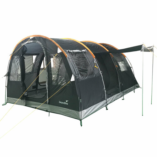 Decathlon Палатка кемпинговая туннельная Gotland 4 Sleeper Protect, 4-местная, 1-2 спальни
