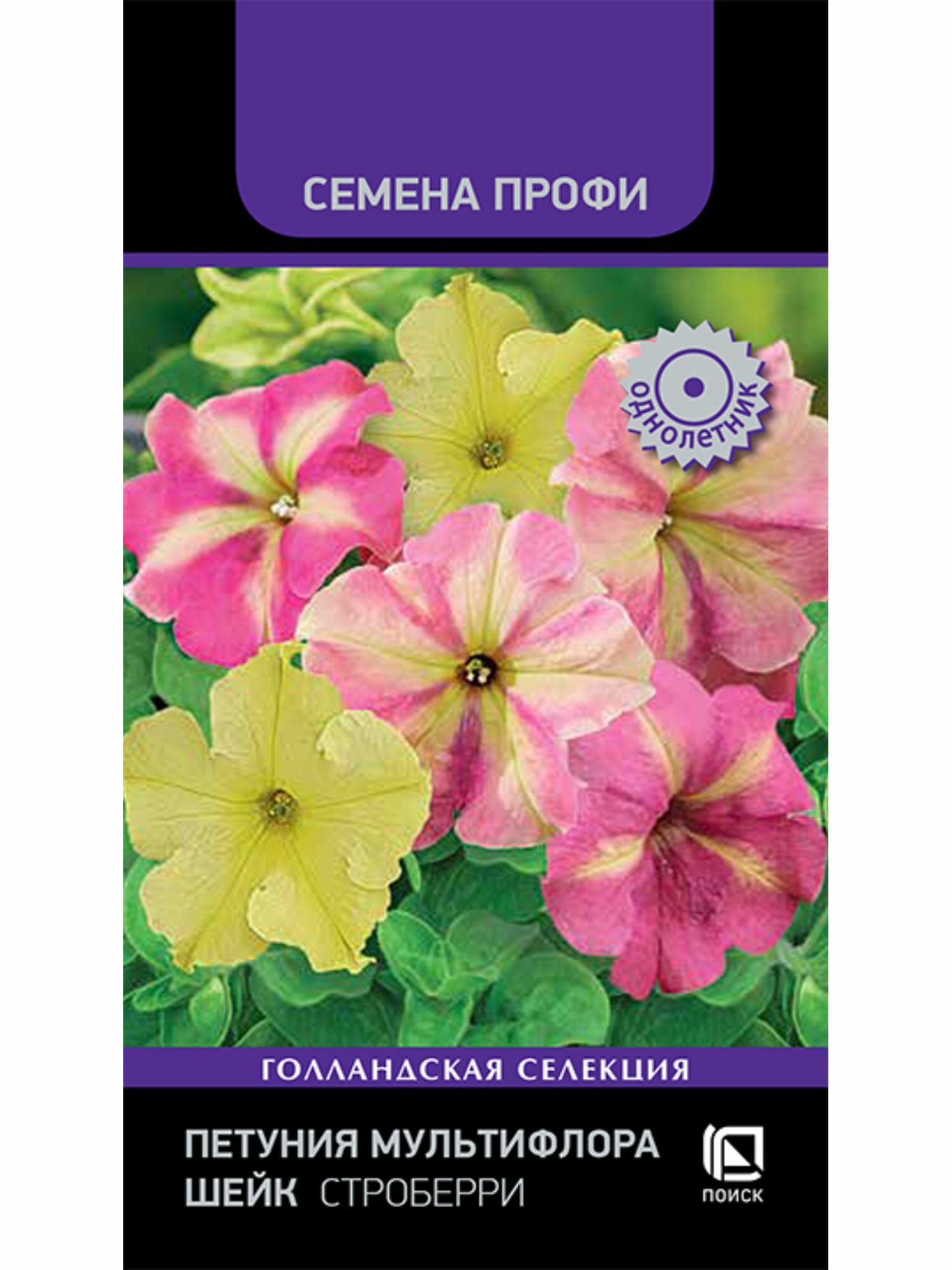 Семена цветов петуния мультифлора Шейк Строберри