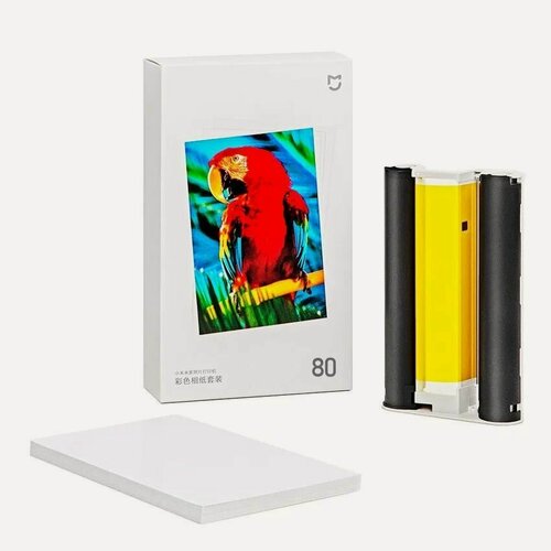 Изображение товара Фотобумага для Xiaomi фотопринтера 1S photo paper 6-дюймов, 80 штук