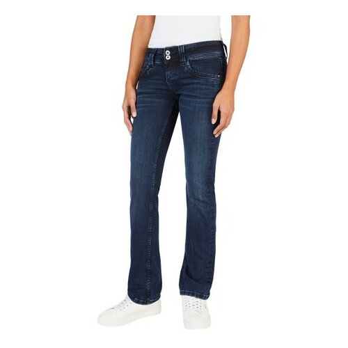 Джинсы зауженные Pepe Jeans, размер 27/34, синий джинсы зауженные pepe jeans размер 27 34 голубой