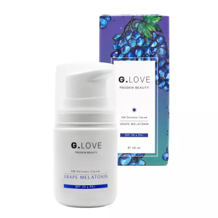 G.LOVE Дневной защитный крем для лица "GRAPE MELATONIN" SPF20