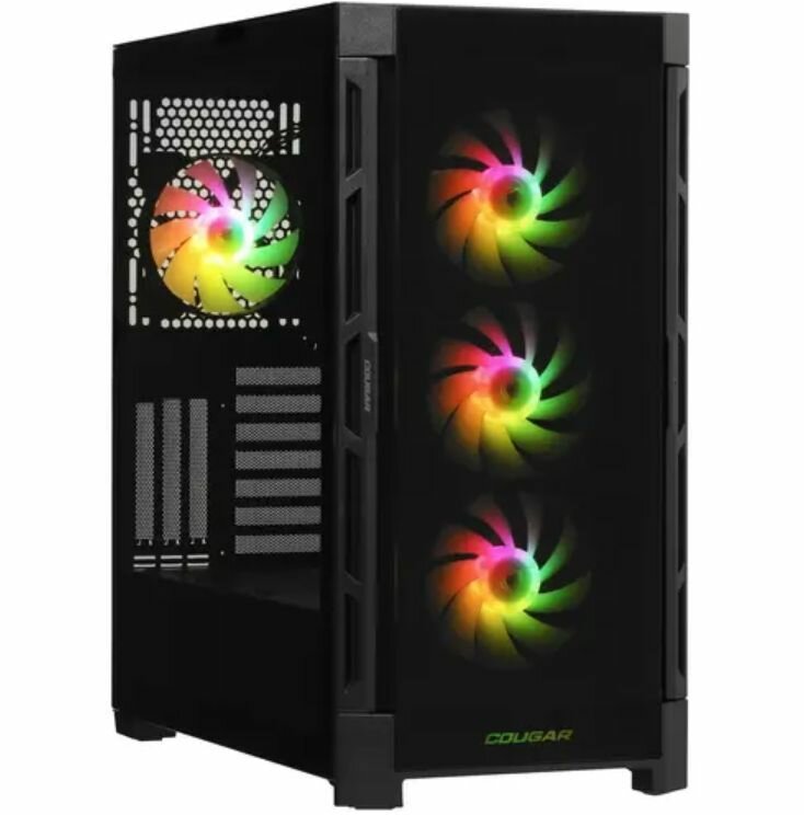 Корпус для пк, корпус для компьютера, Cougar Duoface Pro RGB CGR-5AD1B-RGB, черный