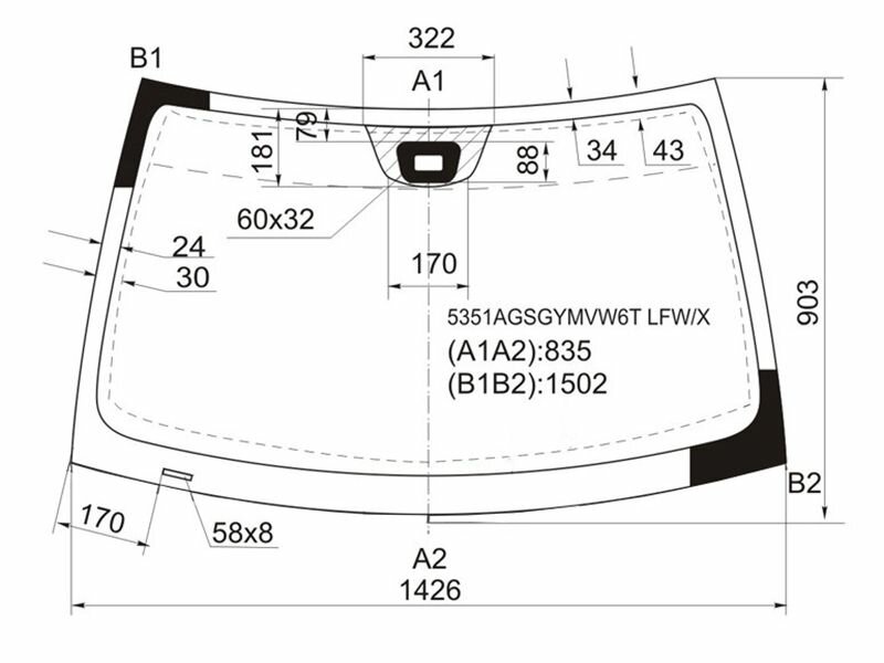 Стекло Лобовое + Дд Mercedes-Benz C-Class W203 4/5D 03-07 XYG арт. 5351AGSGYMVW6T LFW/X