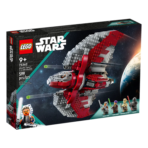 Конструктор LEGO Star Wars 75362 Ahsoka Tano's T-6 Jedi Shuttle, 599 дет. набор минифигурок солдат клонов и асоки тано 6 шт 4 5 см пакет