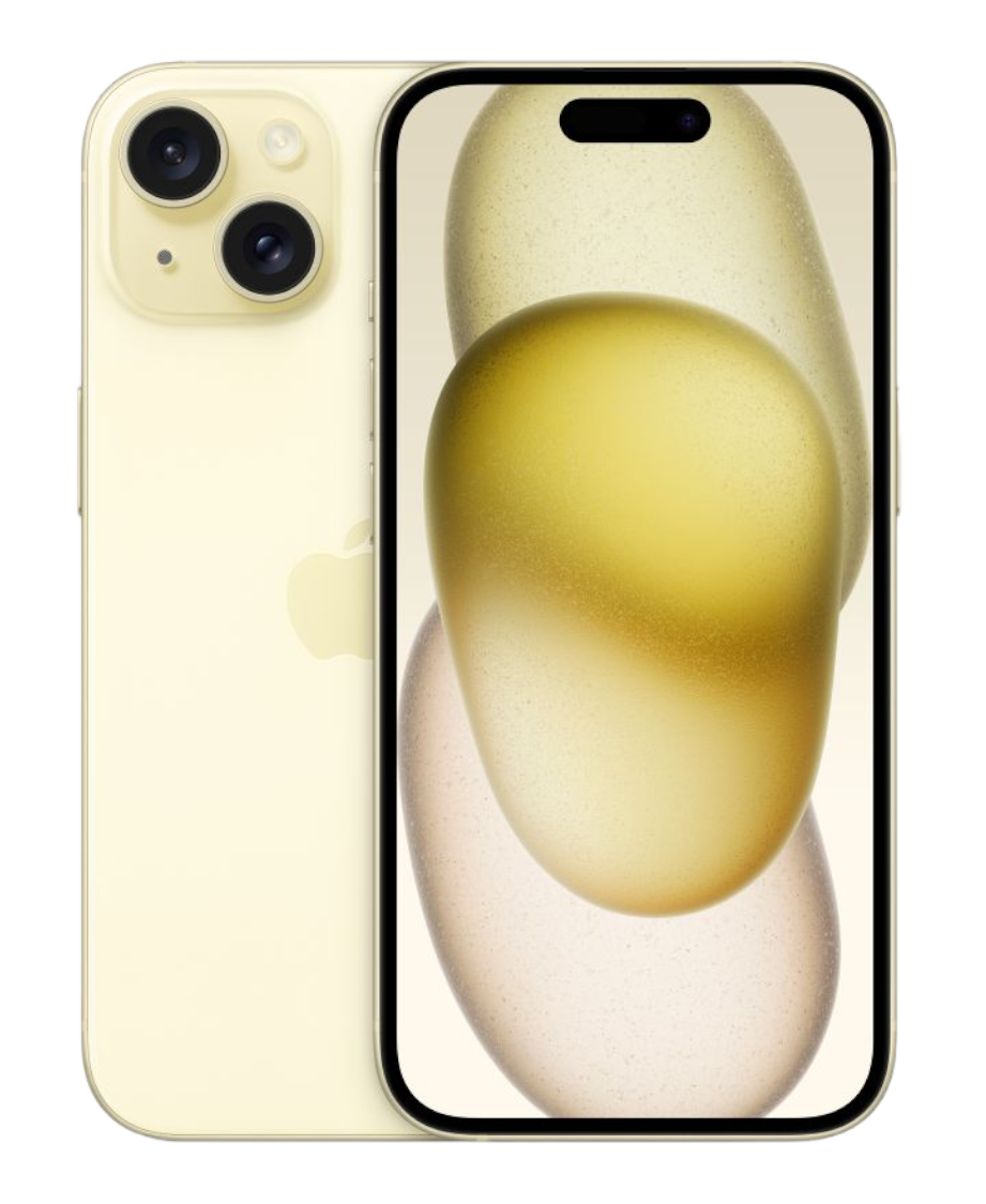 Смартфон Apple iPhone 15 512 GB, Dual: nano SIM + eSIM, Желтый