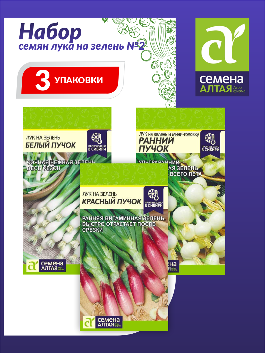 Набор семян Алтая Лука N2   Семена Лука